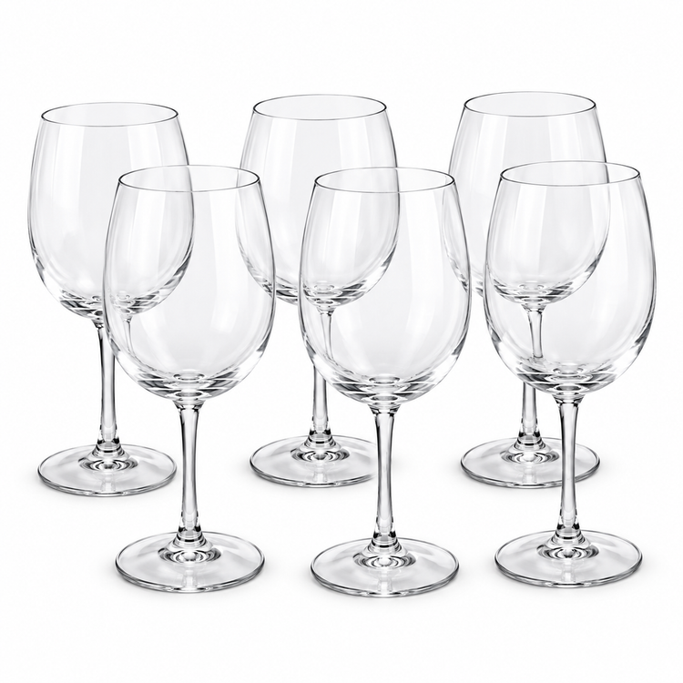 6pcs-Stemmed Glass