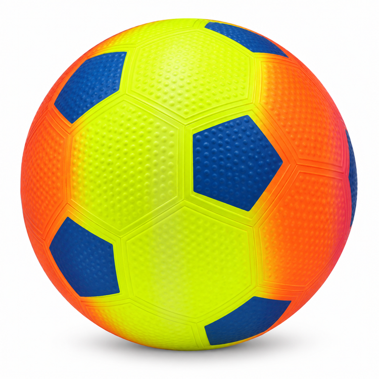 Rainbow Soccer Toy Ball - 22 cm