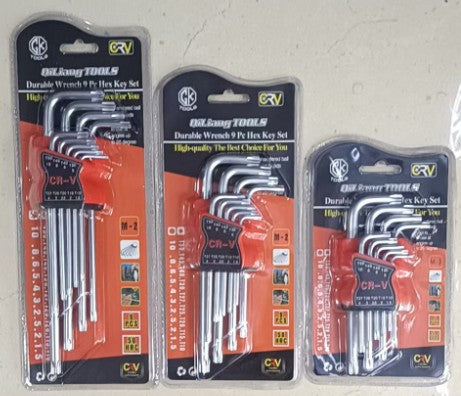 Metric Hex Key Set