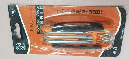 Folding Hex Key Set - 8-piece set