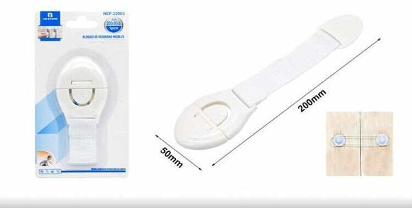 Flexible Child Safety Cabinet Lock - 200 × 50 × 8 mm (7.9 × 2 × 0.31 in)