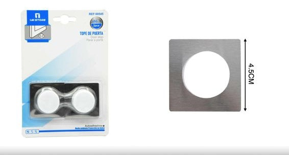 White Door Stopper, 2-Pack