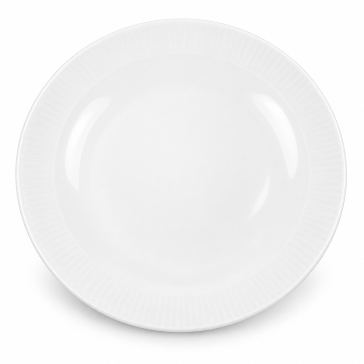 Large Striped Dinner Plate