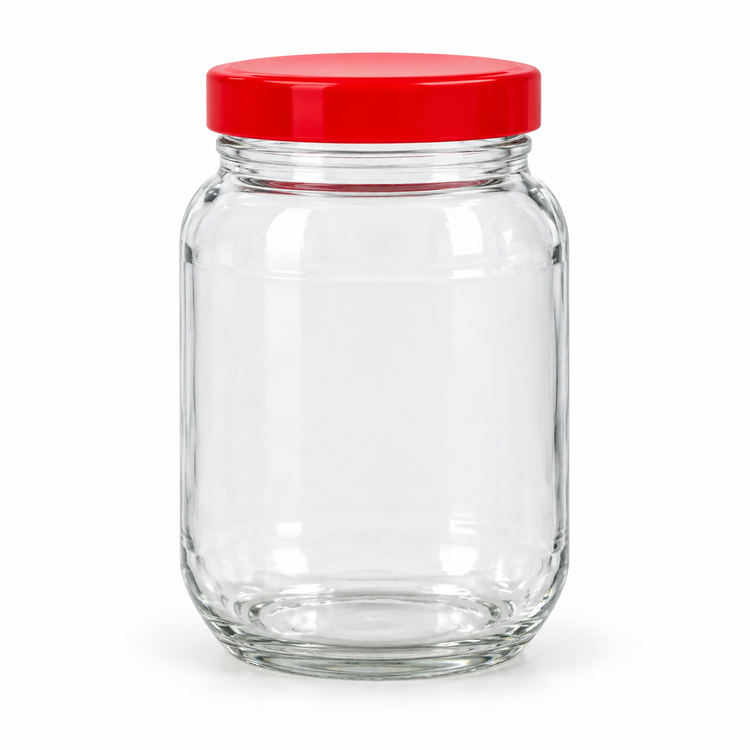 Large Glass Storage Jar - 890ml