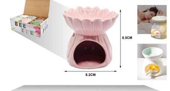 Ceramic Oil Burner - 0.8 x 3.2 x 3.3 in / 3.2 x 3.2 x 3.3 in