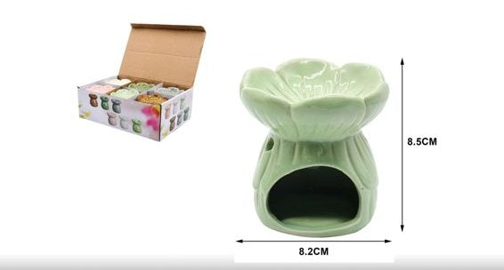 Ceramic Oil Burner - 0.8 x 3.2 x 3.3 in / 3.2 x 3.2 x 3.3 in