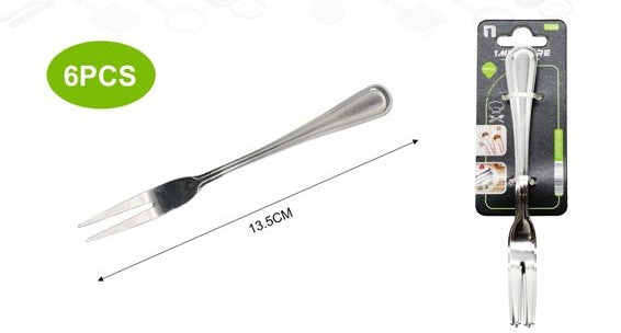6-Piece Appetizer Fork Set, 5.3 in