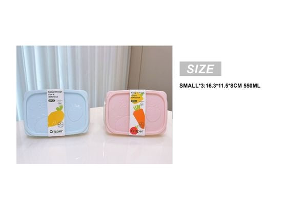 3-Piece Small Square Food Storage Set
