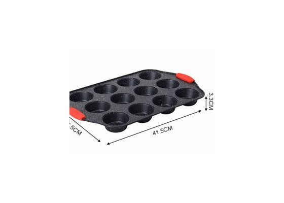 12-Cup Muffin Pan - 5*26.5*1.3 in / 41.5*26.5*1.3 in