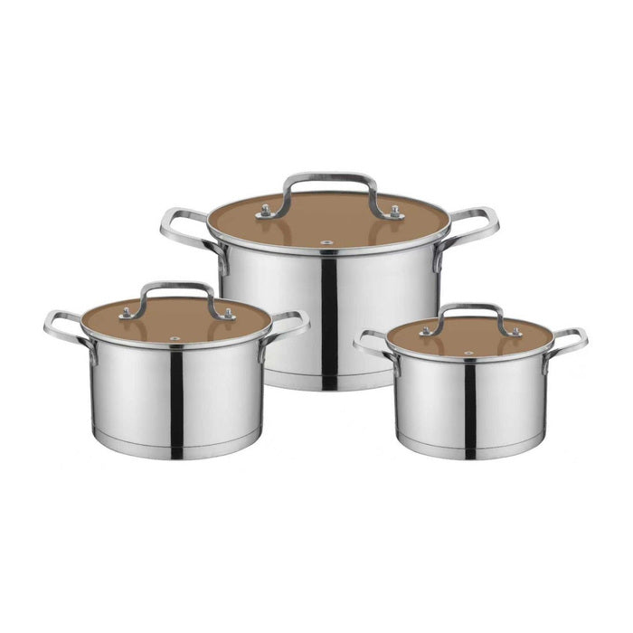 6-Piece Stainless-Steel Cookware Set