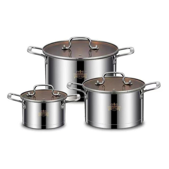 6-Piece Stainless-Steel Cookware Set