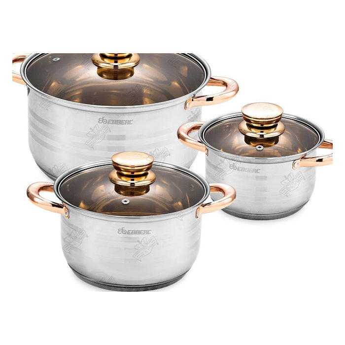 6-Piece Stainless-Steel Cookware Set