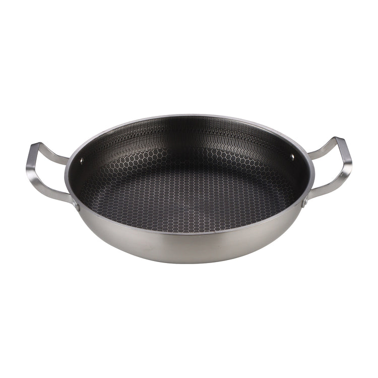 Honeycomb Stainless-Steel Two-Handle Frying Pan