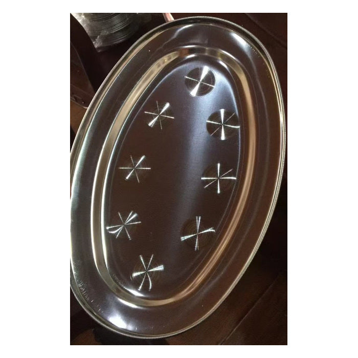 0.4 mm Stainless-Steel Oval Fish Tray