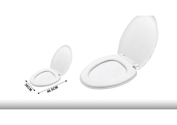 PVC Toilet Seat 18.3 x 14.2 in