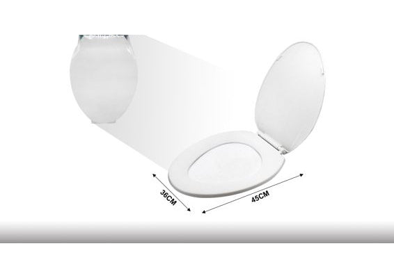 PVC Toilet Seat 17.7 x 14.2 in