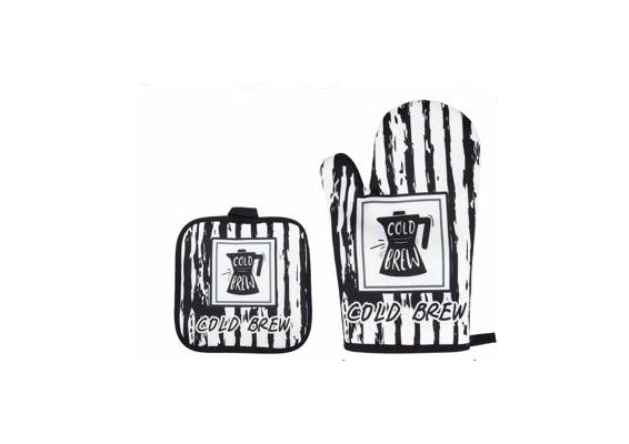 Kitchen Oven Mitt & Pot Holder Set 26 cm