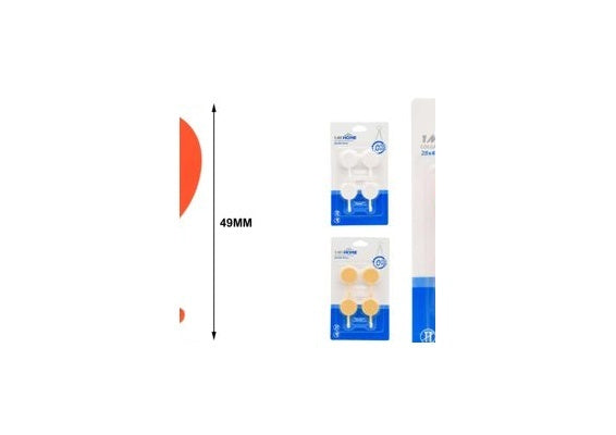 4-Pack Small Adhesive Hooks