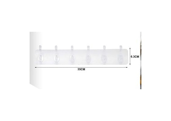 6-Hook Wall Hook Rack