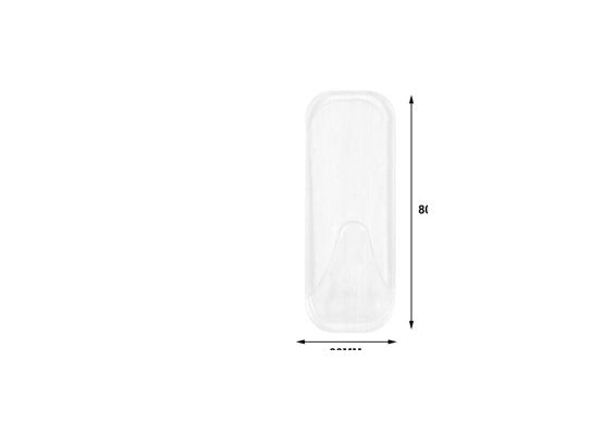 透明粘贴挂钩 中号 2 个装