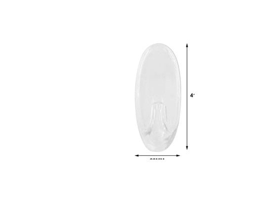 3-Pack Clear Adhesive Hooks