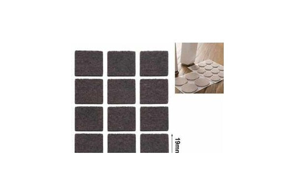 16-Pack Square Felt Furniture Pads