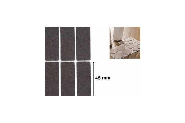 8-Pack Rectangular Felt Furniture Pads