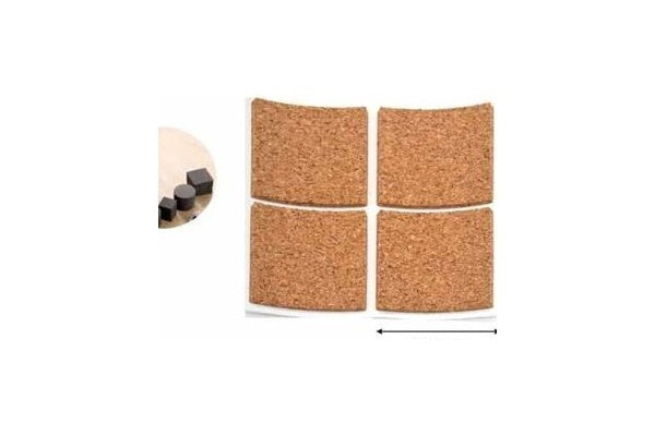 4-Pack Square Cork Furniture Pads
