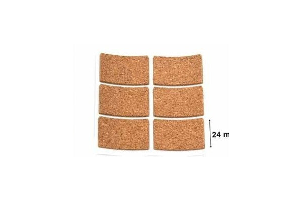 6-Pack Rectangular Cork Furniture Pads