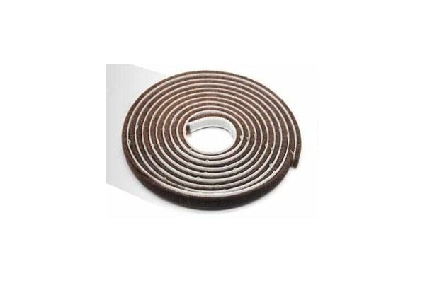 White Door Bottom Weatherstrip 7 x 5 mm