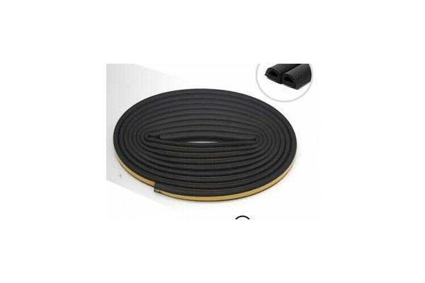 Black D-Profile Weatherstrip 2 pcs / pack