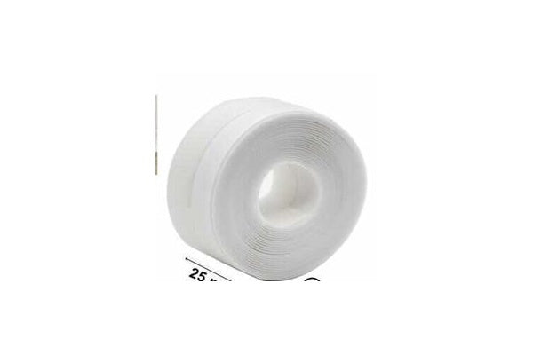 硅胶门窗密封条 乳白色 1 英寸 × 9.8 英尺（25 mm × 3 m）