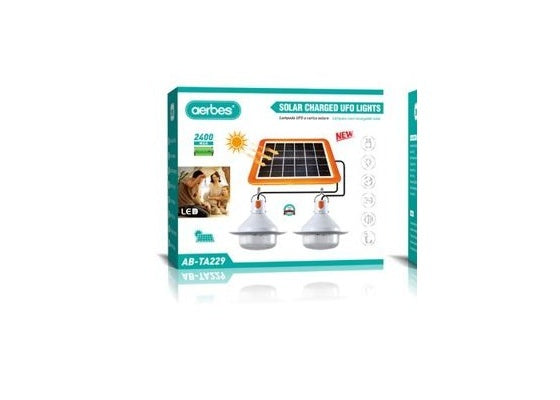 Dual-Head Solar LED Bulb Light