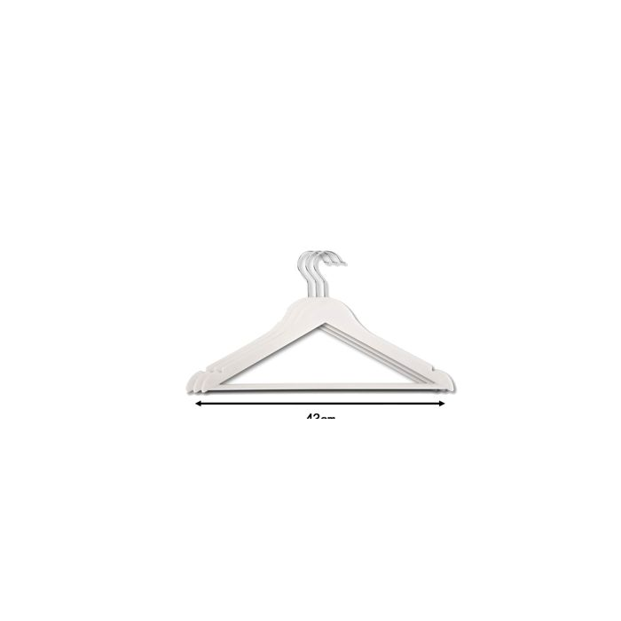 Wood-Look Clothes Hangers, 3-Pack