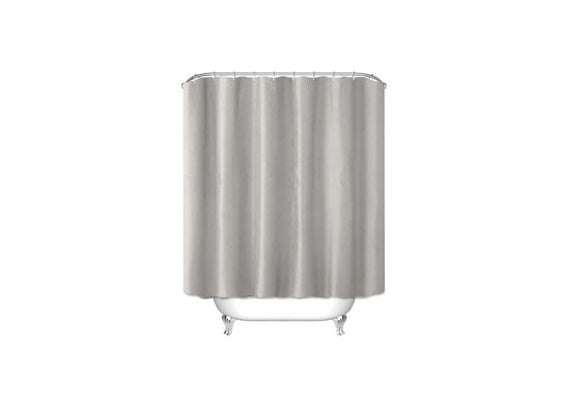 Solid Shower Curtain, Khaki, 78.7 × 70.9 in