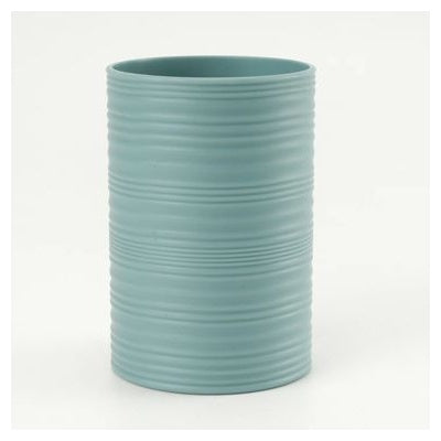 Cup With Horizontal Ripple Pattern Dusty Blue