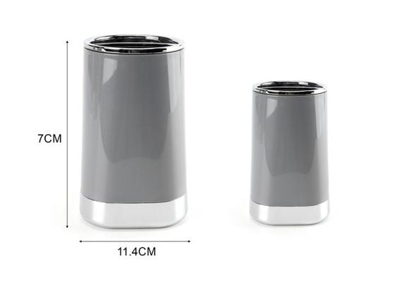 Metallic Toothbrush Holder