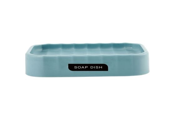 Ripple Soap Dish Dusty Blue