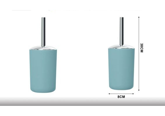 Metallic Toilet Brush, Dusty Blue