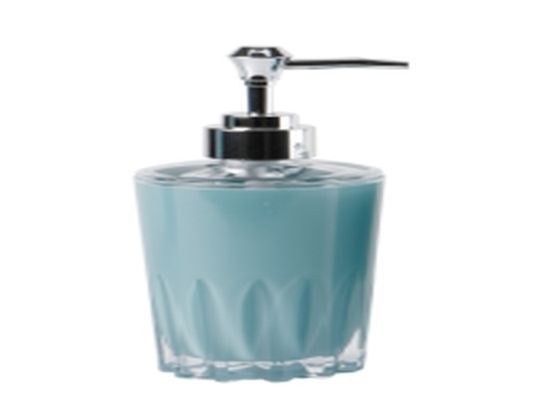 Floral Pattern Soap Dispenser Dusty Blue