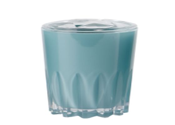 Floral Pattern Toothbrush Holder Dusty Blue