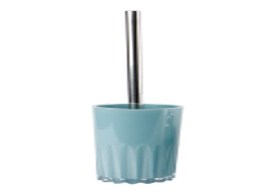 Floral Pattern Toilet Brush Dusty Blue
