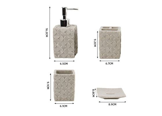 Pineapple Bathroom Accessory Set, 4-Piece