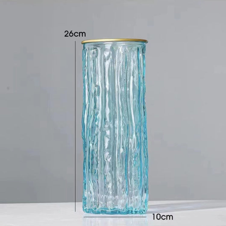 Bark Textured Glass Vase - Small