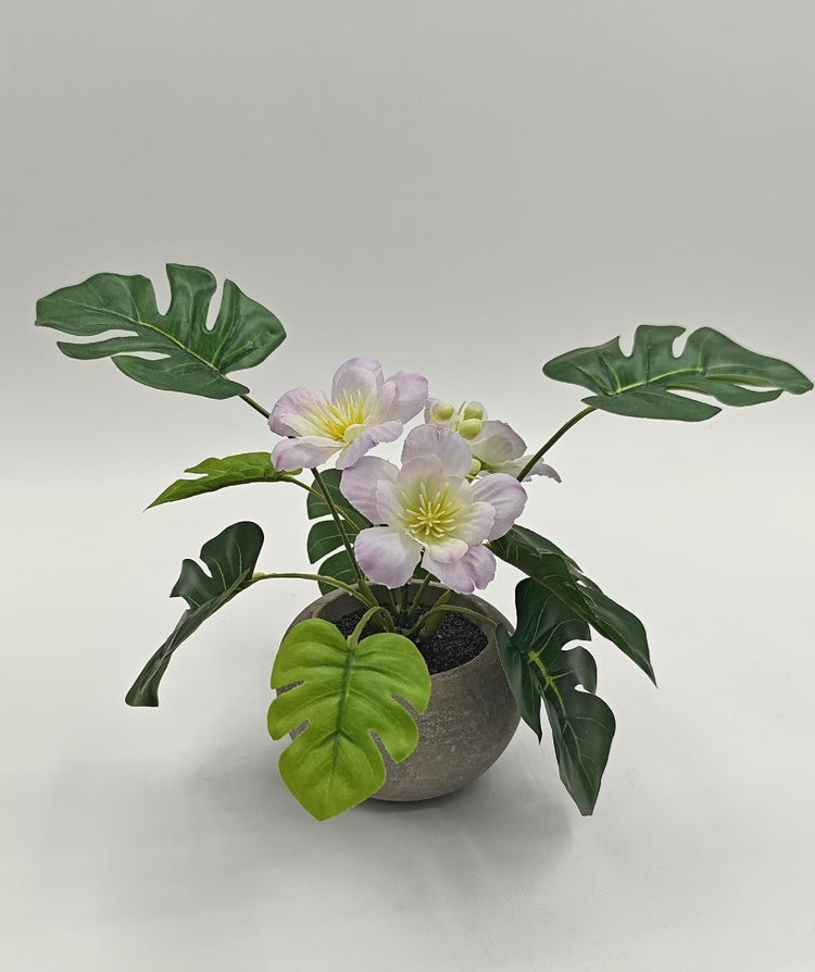 Artificial Tropical Plant Arrangement - 9 x 9 x 8 in