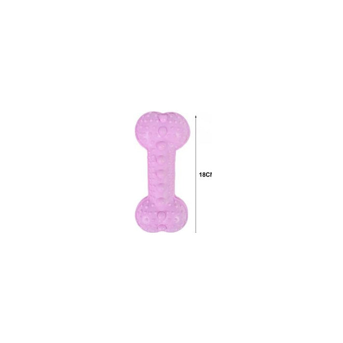 TPR Treat-Dispensing Bone Dog Toy, 18 cm