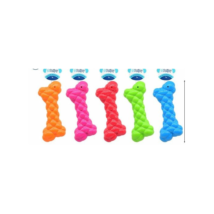 Squeaky Bone Dog Toy, 16 cm
