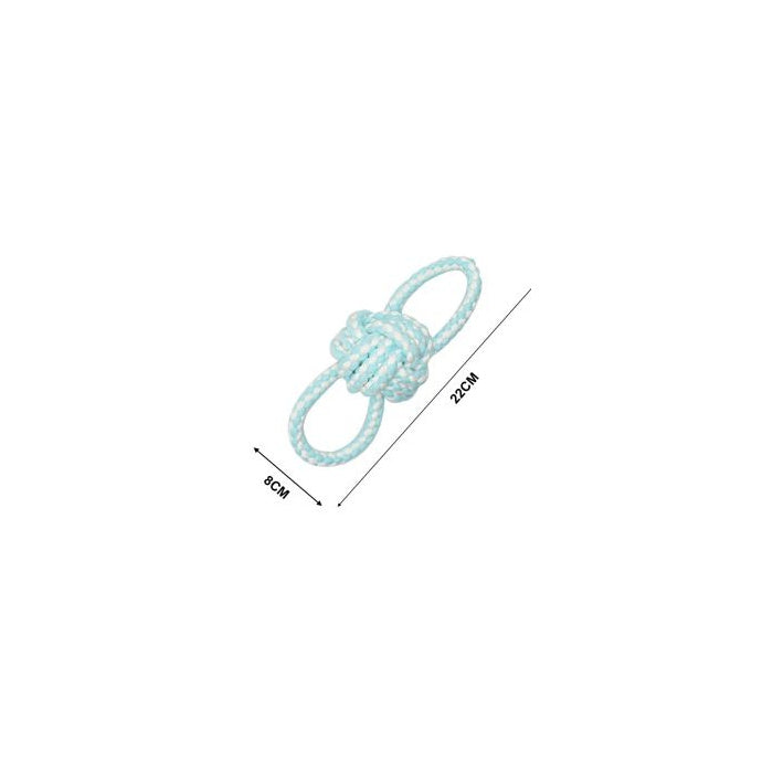 Double-Loop Ball Dog Toy, 22 × 8 cm