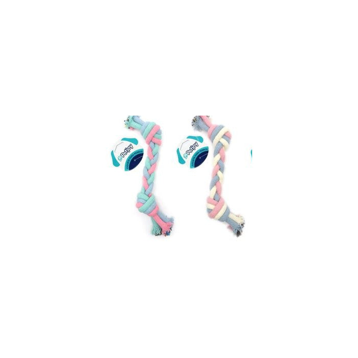 Twisted Cotton Rope Dog Toy, 25 × 5 cm