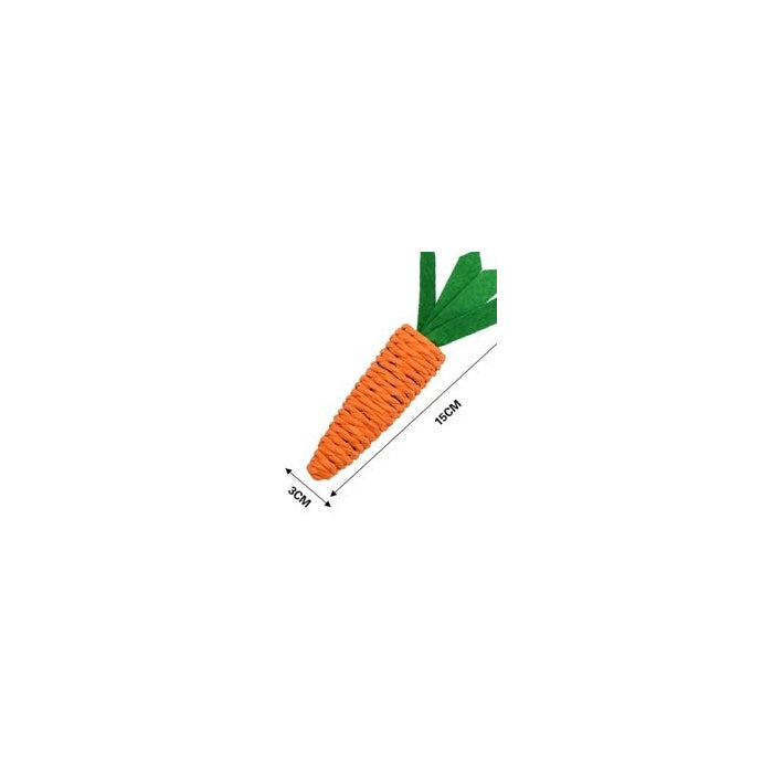 Carrot Cat Toy, 15 × 3 cm